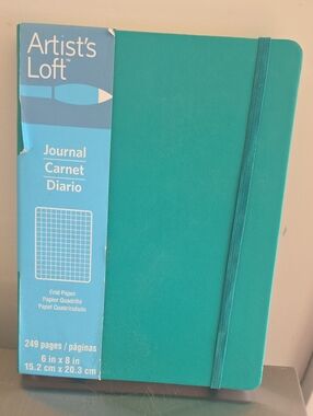 Teal Grid Journal